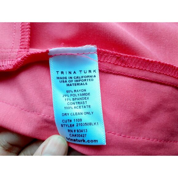 Trina Turk Emmy Side Striped Watermelon Pink Pull On Shorts XXL NWT SRP $188 - Picture 11 of 14